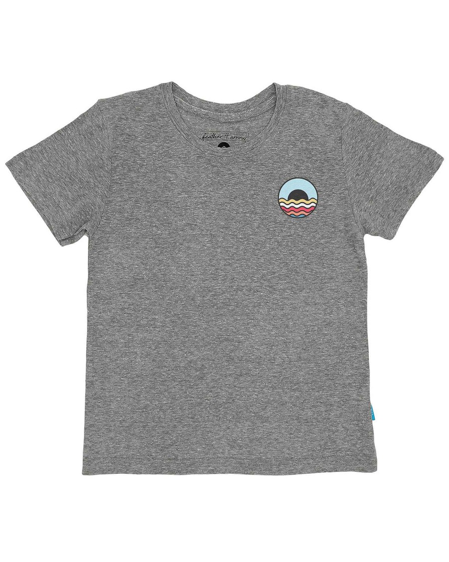 Boys Feather 4 Arrow Graphic Tees | Icon Vintage Tee Heather Gray