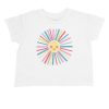 Girls Feather 4 Arrow Graphic Tees | Sunshine Crop Tee White