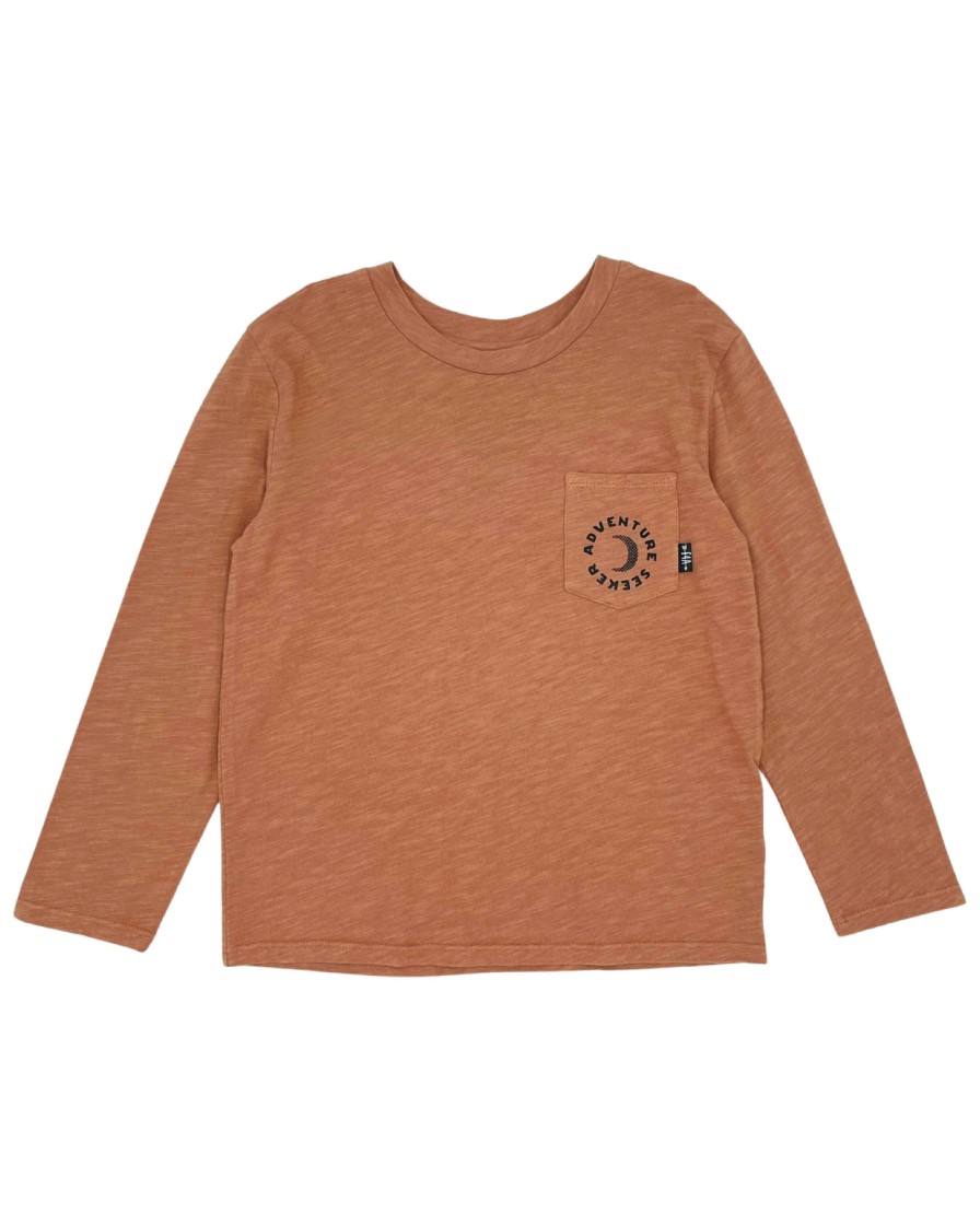 Boys Feather 4 Arrow Long Sleeves | Adventure L/S Tee Mocha