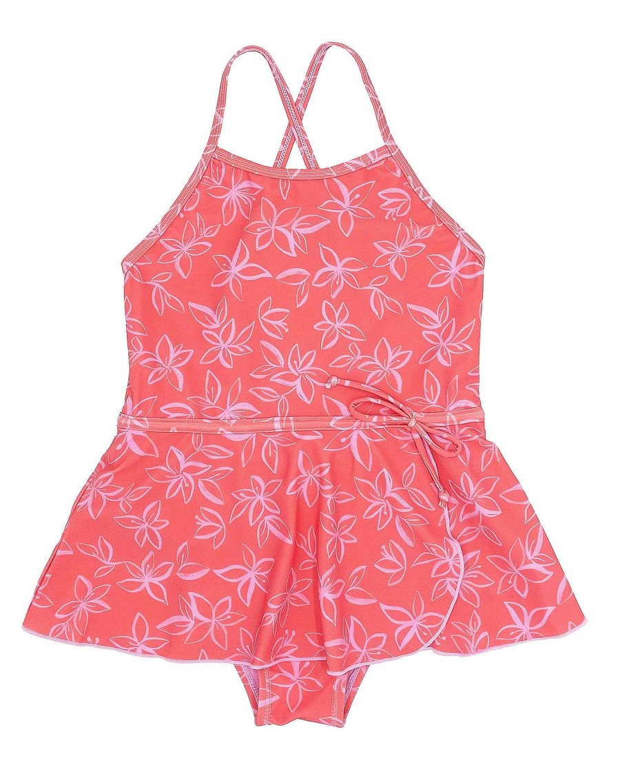 Girls Feather 4 Arrow One Pieces | Bella One Piece Swimsuit Sugar Coral