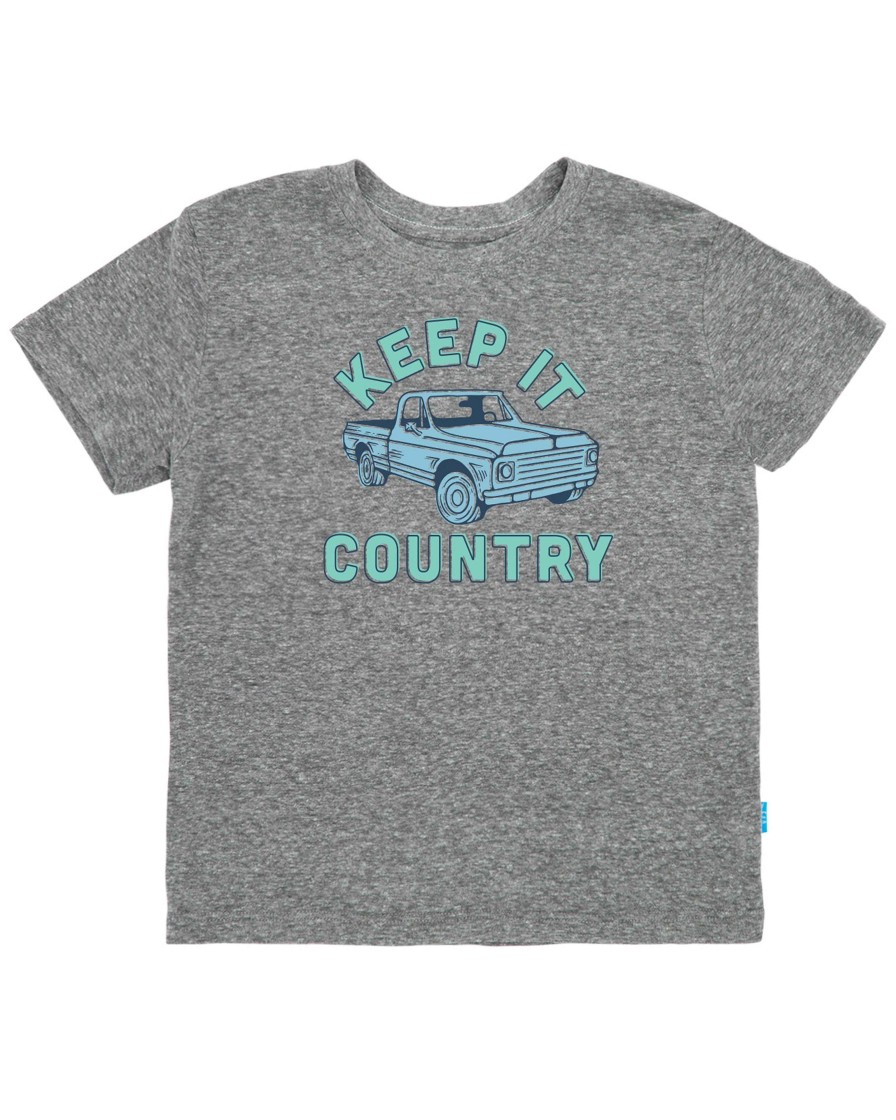 Boys Feather 4 Arrow Graphic Tees | Keep It Country Vintage Tee Heather Gray