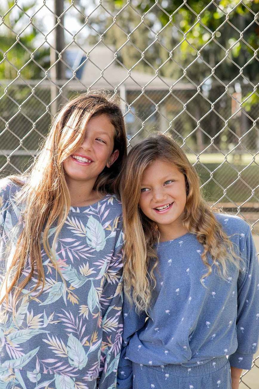 Girls Feather 4 Arrow Loungewear | Island Hacci Jogger Charcoal