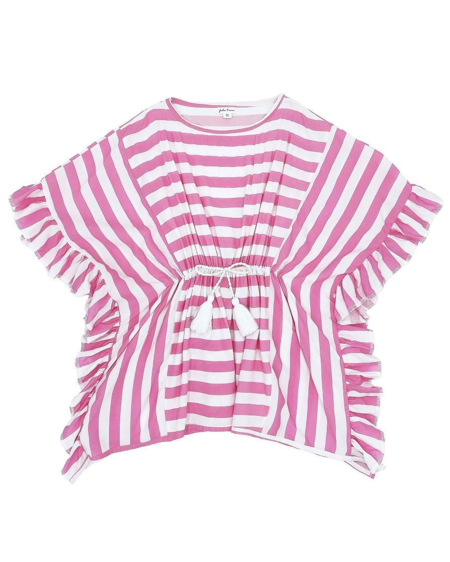 Girls Feather 4 Arrow Coverups | Summertime Kaftan Prism Pink