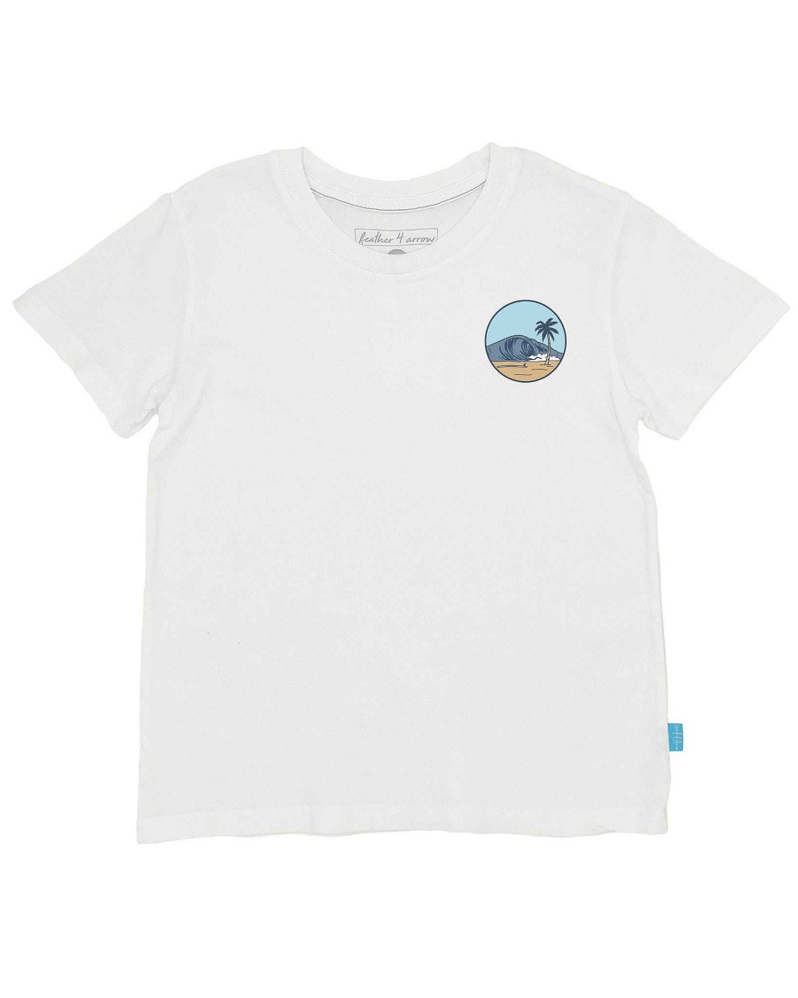 Babies Feather 4 Arrow Tops | Wave Nomad Vintage Tee White