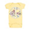 Babies Feather 4 Arrow Graphic One-Pieces | Cultivate Peace One Piece Banana Yellow