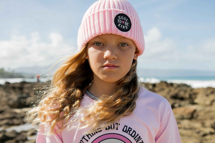 Girls Feather 4 Arrow Beanies | Cool To Be Kind Beanie Cherry Blossom