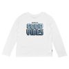 Boys Feather 4 Arrow Long Sleeves | Good Vibes L/S Tee White