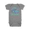 Babies Feather 4 Arrow Graphic One-Pieces | Keep It Country One Piece Heather Gray