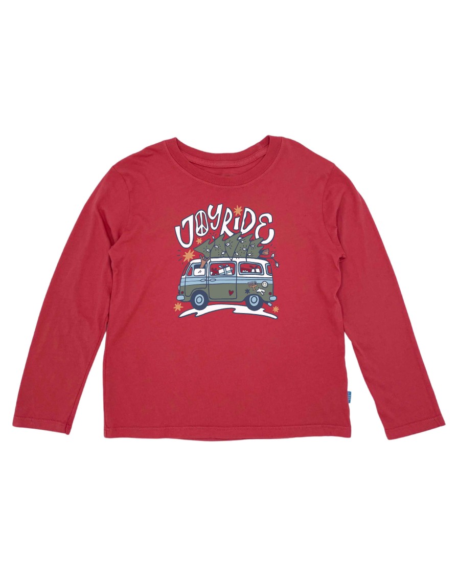 Boys Feather 4 Arrow Long Sleeves | Joy Ride L/S Tee Chili Pepper