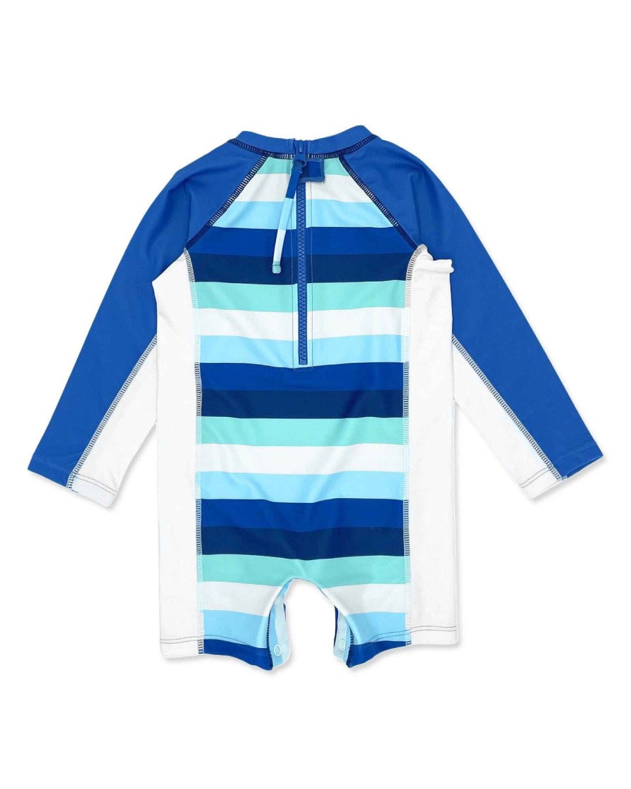 Babies Feather 4 Arrow Swim | Shorebreak L/S Baby Boy Surf Suit Navy