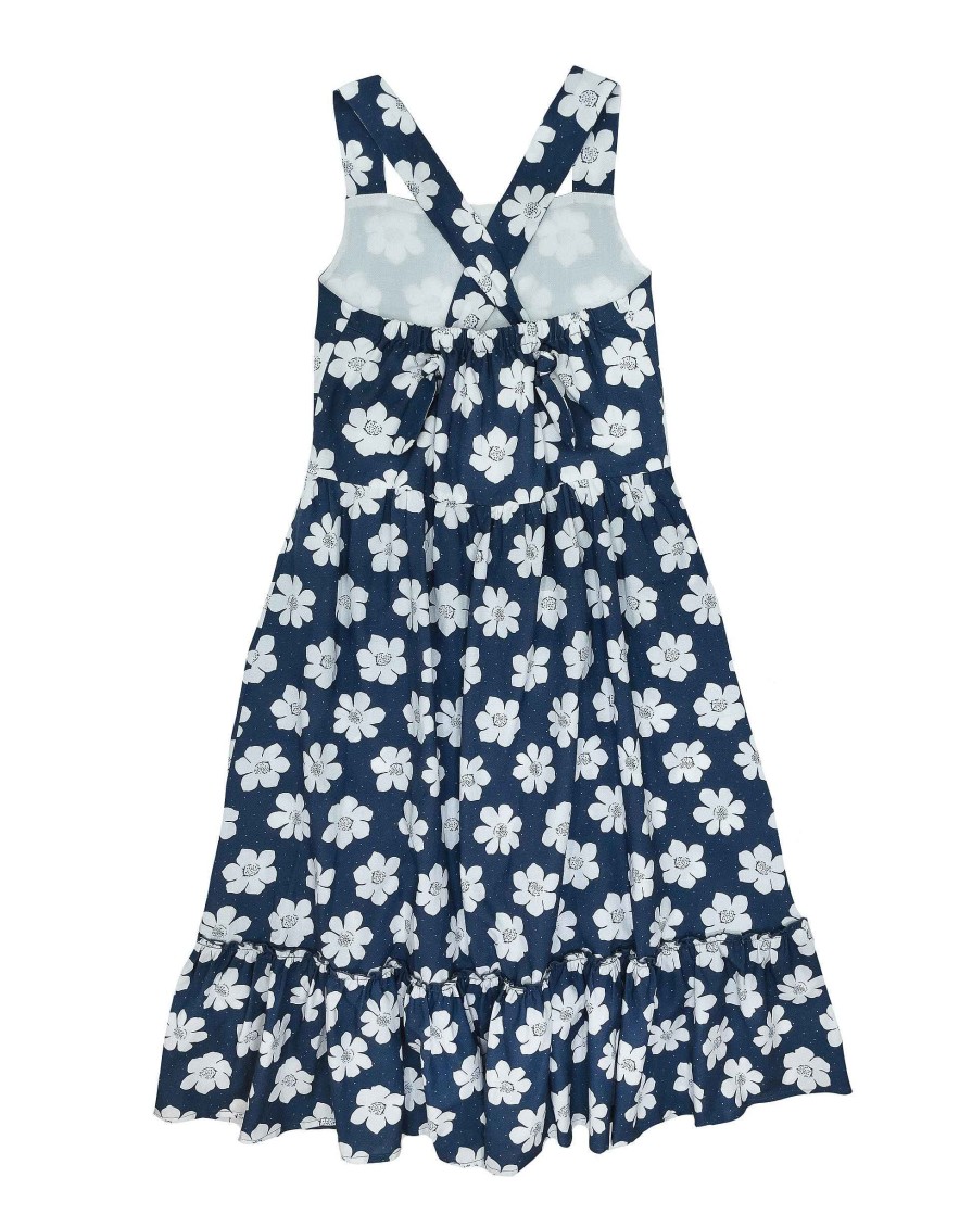 Girls Feather 4 Arrow Maxi | Coast Line Maxi Dress Navy