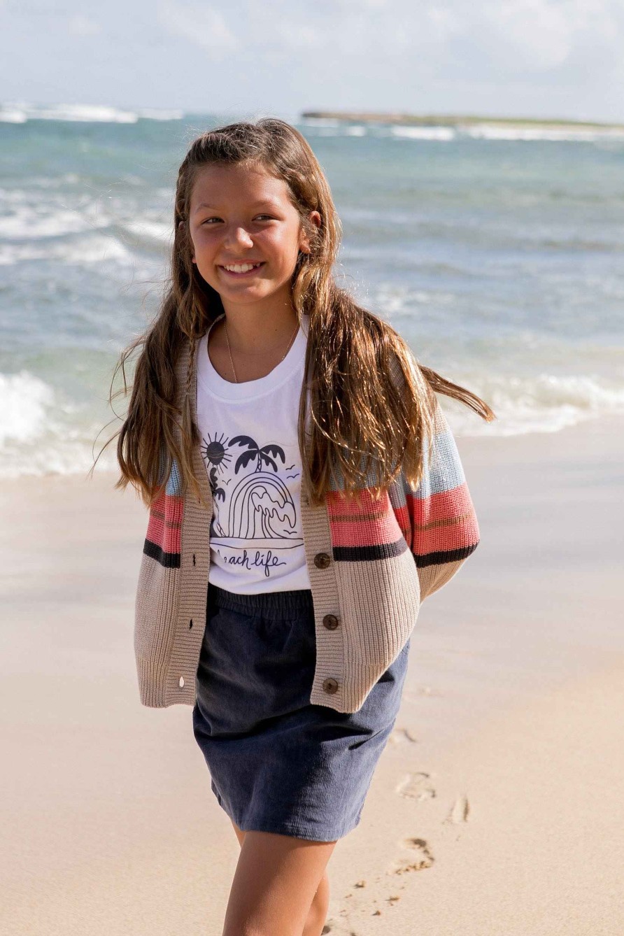 Girls Feather 4 Arrow Skirts | Willow Skirt Navy